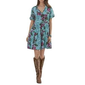 SUNDANCE Floral Province‎ Stroll Mini Dress. Size PXS